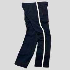 Prada Sport 00’s Polyester Ribbed Stripe Tracksuit Bottoms M