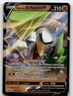 GALARIAN SIRFETCH'D V SWSH043 PROMO SWORD & SHIELD PROMO POKEMON NEAR MINT