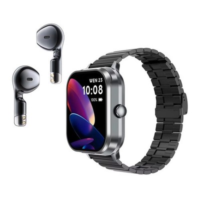 Smartwatch D8Pro 2 in 1 Bluetooth Kopfhörer 2 in 1  BT Musik Herzfrequenzmesser