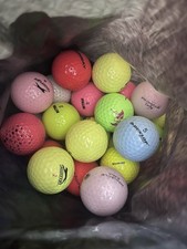 40 Mixed Coloured Mint And Pearl /a Grades Golf Balls