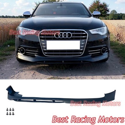 For 2012-2014 Audi A6 C7 A Style Front Bumper Lip (Urethane)