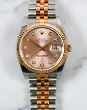 Rolex Datejust 36 116231 Pink dial Diamond markers