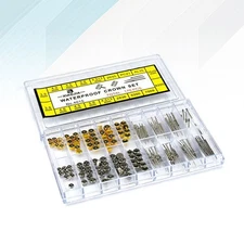 New 170PC Mixed Watch Stem And Crown Repair Parts Assortment Spare Parts Box Set