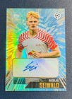 2023 Topps Gold X Whip UEFA Club Competitions Blue /49 Nicolas Seiwald RC Auto