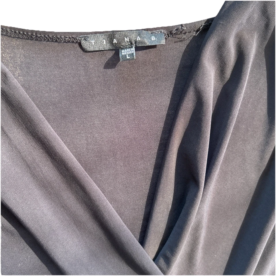 Mono para mujer L Tiana B negro tejido tirar en lateral elegante o informal hasta el suelo Foto 4 de 4