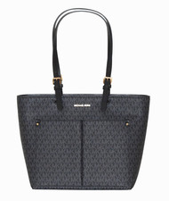 Borsa donna Michael Kors borsa JET SET TRAVEL MD DBL POCKET TOTE nera