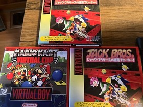 Nintendo Virtual Boy Console - Red and Black W/ 2 Games In Custom Cases!!! Rare!