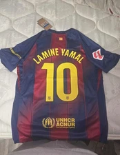 Brand New Lamine Yamal 25/26 Barcelona Home Jersey All Sizes Available 