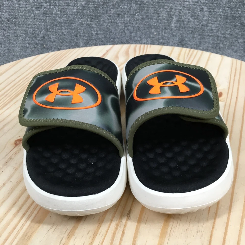 Sandalias Under Armour Juveniles 5 Ignite Pro 8 Diapositivas Gráficas Logo Oliva 6003650-390 Foto 4 de 4