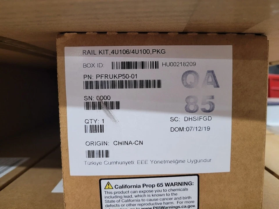 King Slide RAIL KIT,4U106/4U100, PKG PFRUKP50-01 Asm, Rail Kit, Cobra+ Exos E - Image 2 of 4