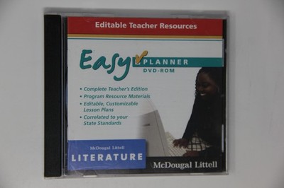 Mcdougal Littell Literature Easy Planner Dvd-rom Editable Resources
