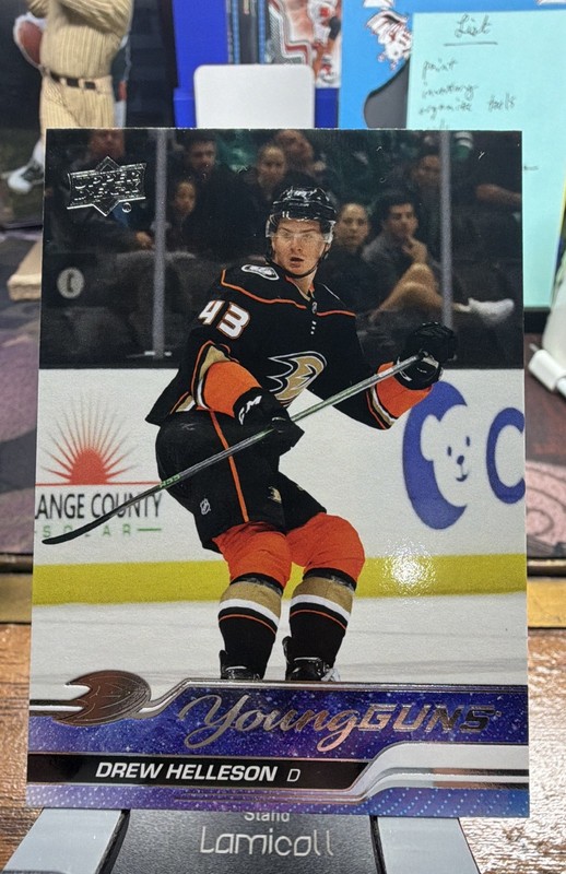 2023-24 Upper Deck Series 1 - Young Guns Drew Helleson #220 (RC)
