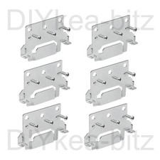 2-Pack Bed Frame Mounting Plates – Replace 116791, Fit IKEA Hemnes, Malm, Brimnes, Tarva, And More – Strong Metal Brackets