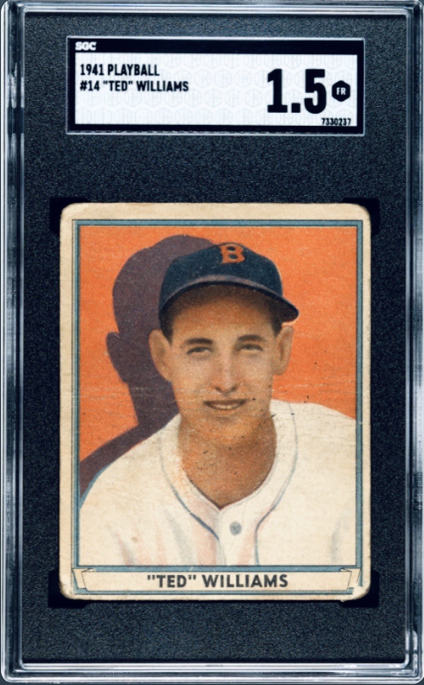 1941 PLAY BALL TED WILLIAMS SGC 1.5! CENTERED EYE APPEAL! WOW #14