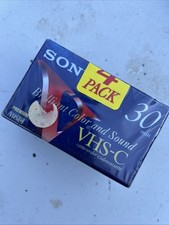 2 New Sony Premium Grade VHS-C Camcorder Videocassette TC-30VHGF 30 Min