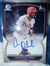 2023 Bowman Chrome - Prospect Autographs Carlos De La Cruz #CPA-CDC (AU, RC)