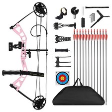 Junior Compounnd Bow Set for Youth  Kids,Beginners and Women Bow Draw Length...