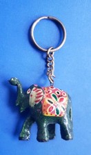 Vintage Gold Tone Elephant Keychain