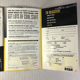 After Burner 3 (III) Sega CD Instruction MANUAL ONLY With Registration No GAME