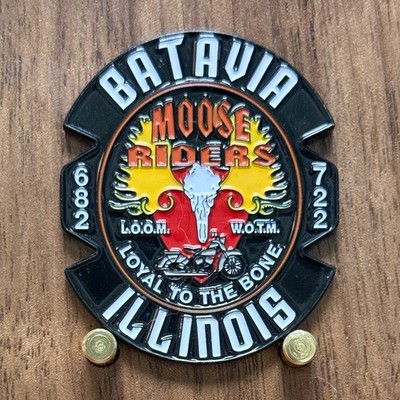 Batavia Moose Lodge Illinois Moose Riders Challenge Coin  W#2