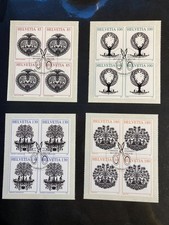 Svizzera 2007 set taglio a forbice blocco di 4 timbri punto spedizione 1° giorno