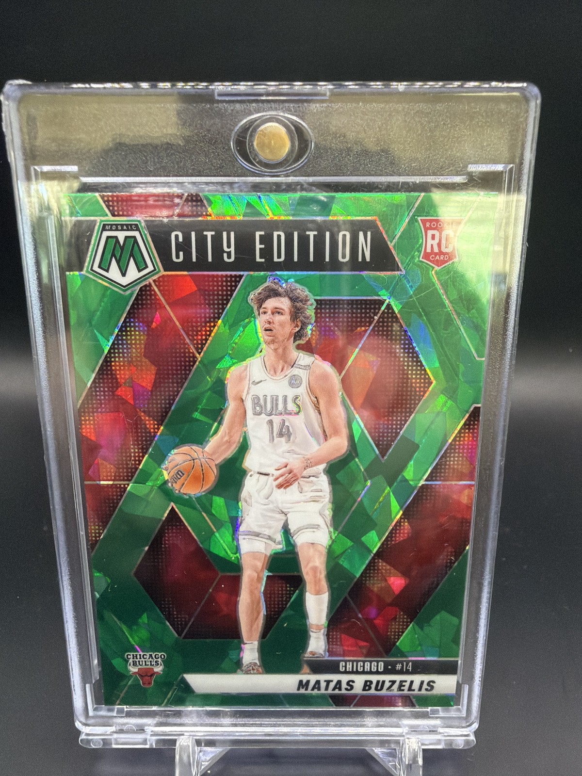 2024-25 Panini Mosaic #273 Matas Buzelis Green Mosaic