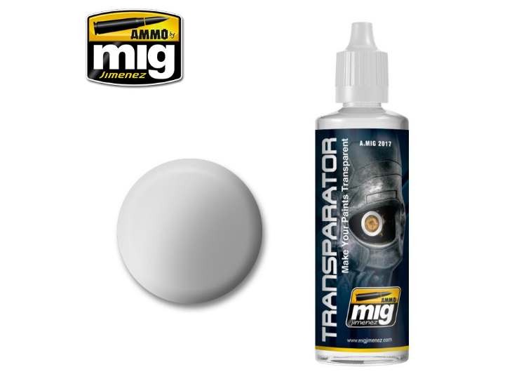Ammo Mig A.Mig2017 60ml - Transparator - Acrylic Paint Semi Transparent Thinner