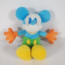 Neon Mickey Mouse Disney Plush 10" Stuffed Animal Soft Toy