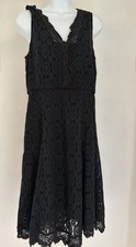 Loft Black Lace Sleeveless Dress. Size 6