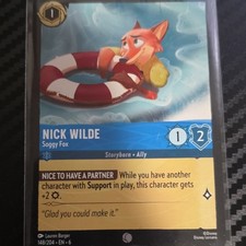Disney Nick Wilde Soggy Fox Regular 148/204 Storyborn Ally Card English