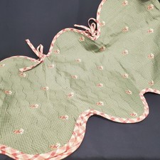 Lot Of 2 Rooster Gingham Tie Valances Custom Made 2 Sizes 236" X 19" 77" X 19"