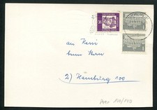 BERLIN DAUERSERIE 140 BAUTEN SENKRECHTES PAAR auf Postkarte Mi nur -.-!! a2909