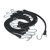 Goldline Bungee Strap Assortment,s-hook,pk10, 635000076, Black Goldline Bungee Strap Assortment,s-hook,pk10, 635000076, Black