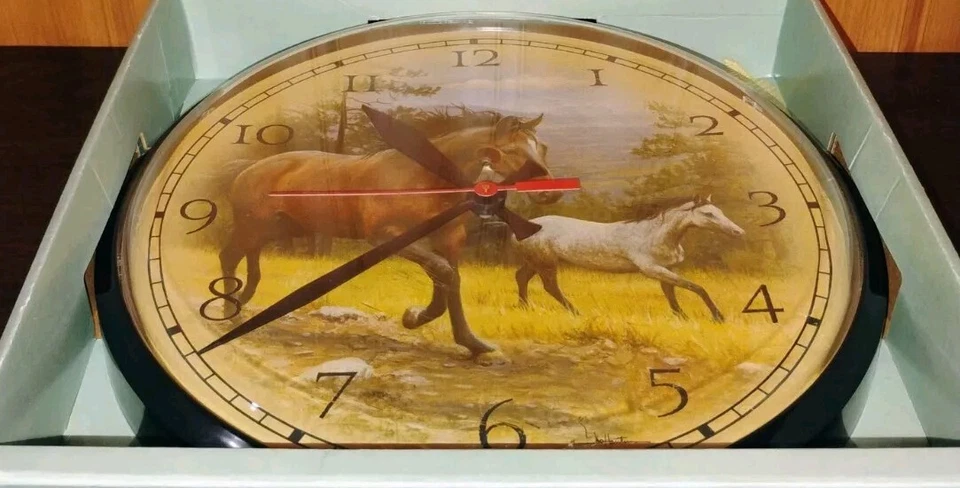AcuRite дизайнерские настенные часы крытый открытый лошадей время сделано в США NIB новый - Изображение 4 из 4
