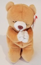 RETIRED 1998 TY BEANIE BABY HOPE THE PRAYING BEAR WITH PE PELLETS