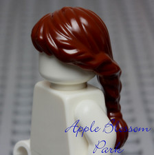 NEW Lego Female Minifig Braided BROWN HAIR - Castle Princess Tamina long Braid