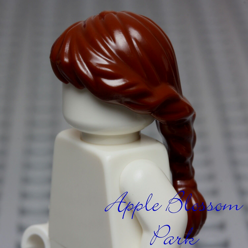 NEW Lego Female Minifig Braided BROWN HAIR - Castle Princess Tamina long Braid - 第 1/4 張圖片