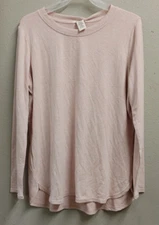 NWT Matty M Women's Long Sleeve Crew Neck Tunic (Heather Blush, Small)
