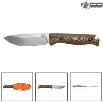 Premium Jagdmesser Benchmade 15002-1 HUNT Saddle Mountain Skinner Stahl S90V