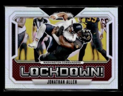 2024 Panini Prizm #13 Jonathan Allen Lockdown Washington Commanders