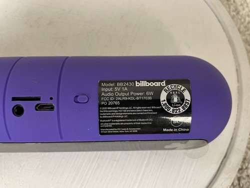 Billboard BB2430 Beats Pill Wireless Bluetooth Lautsprecher 5V 1A blau getestet/funktioniert - Bild 7 von 10
