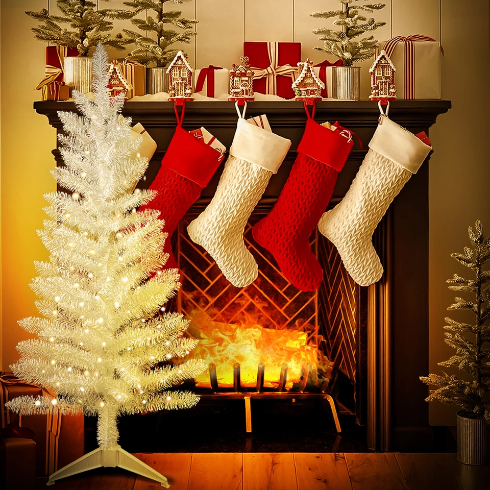 4ft Lighted Small Artificial Christmas Tree Mini Tabletop Xmas Tree with 50Light - Image 4 of 4