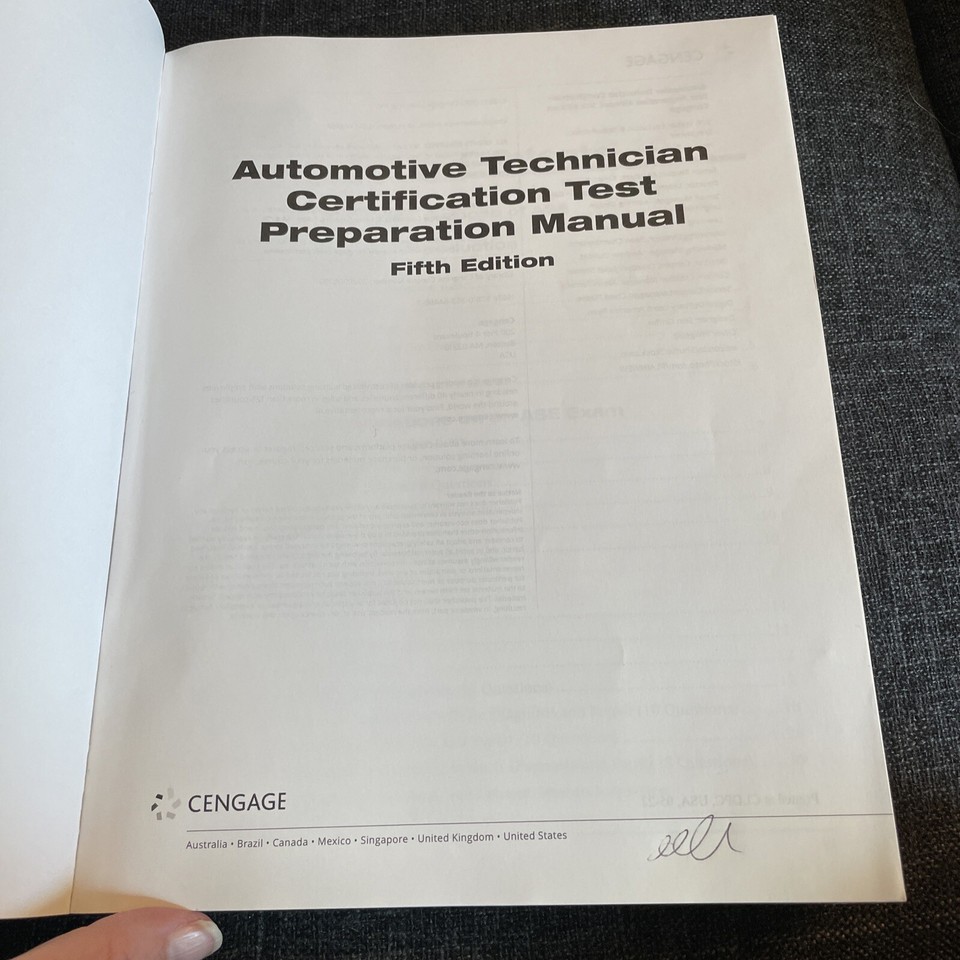 Delmar ASE Automotive Technician Certification A1A8, L1, Like New eBay