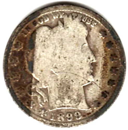 1899 BARBER QUARTER IN GOOD CONDITION ~ FULL RIM ~ SEE THE SCAN    stk q 70