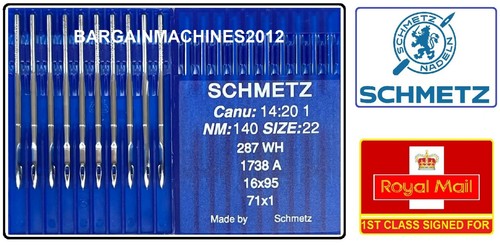 SCHMETZ DBx1 16x231 287WH S=60/8TO160/23 SINGER 120U INDUST SEWING MACHNE NEEDLE - Picture 11 of 12