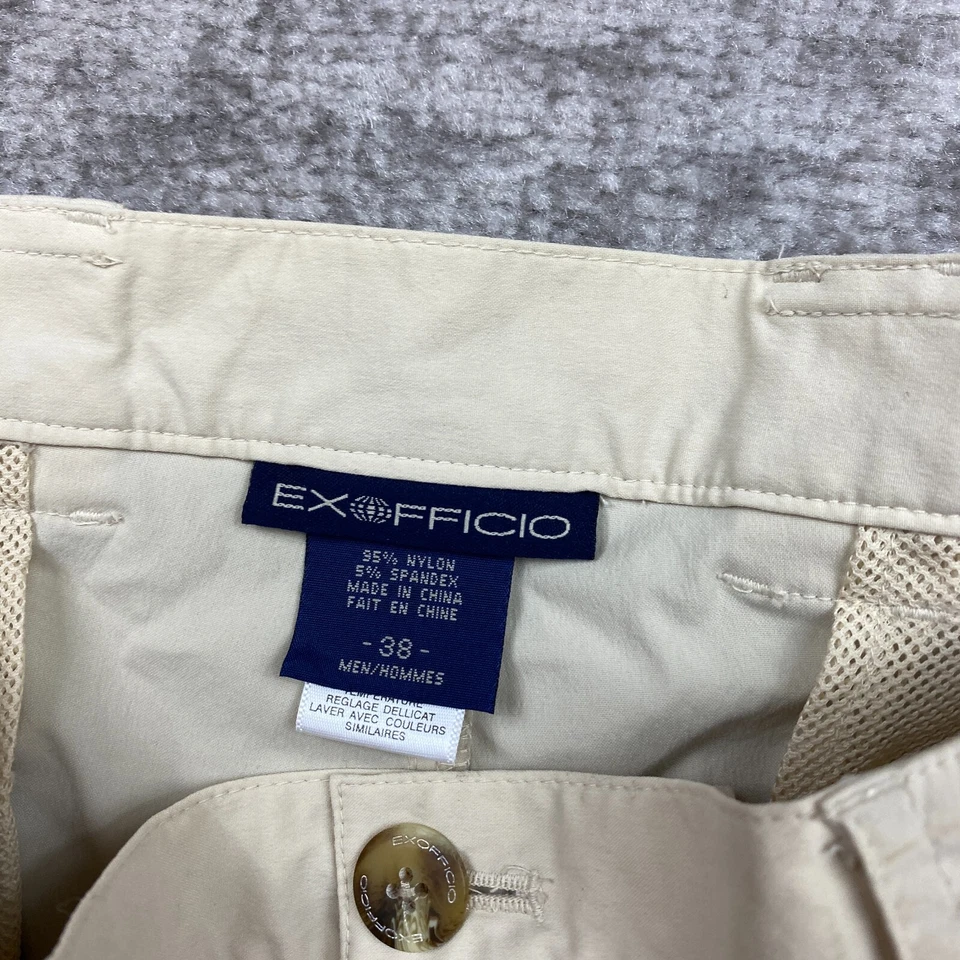 ExOfficio Cargo 38 Beige Tan Tactical Trail Trekk Outdoor Hike Preppy Men 38x32 - Image 4 of 4