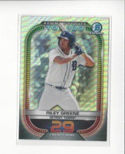 2021 Bowman Chrome Scouts Top 100 Refractor #BTP29 Riley Greene Tigers