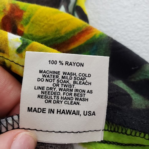 Jams World Womens Parrot Cove Peek A Boo Blouse Size M Tropical Hawaiian Resort - Picture 7 of 10
