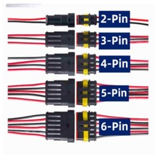 2/3/4/5/6 Male Female-Pin Way Seal Car Electrical Wire Connector Plug Waterproof