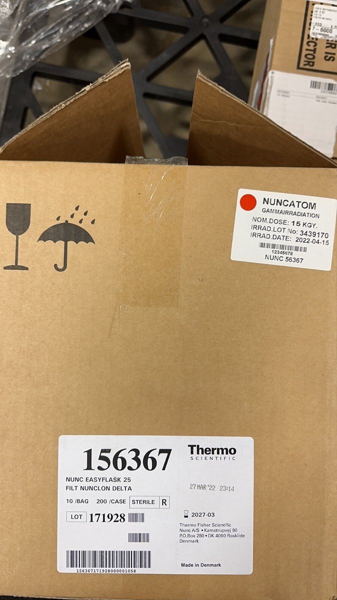 Thermo 156367 Nunc EasYFlask Cell Culture Flasks, 25cm^2, 200/case